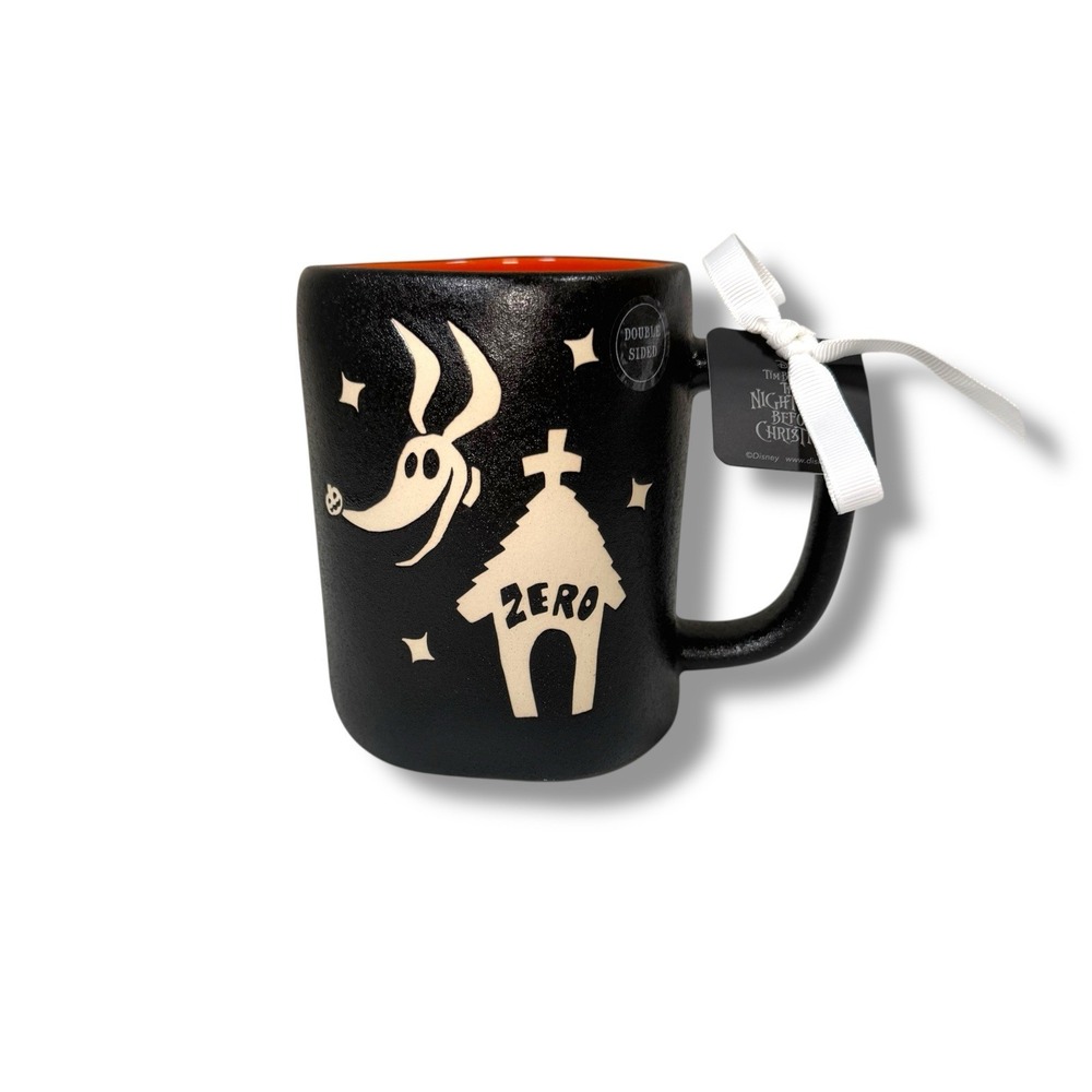 Rae Dunn Disney Nightmare Before Christmas Zero GOOD BOY Textured Mug Coffee Tea